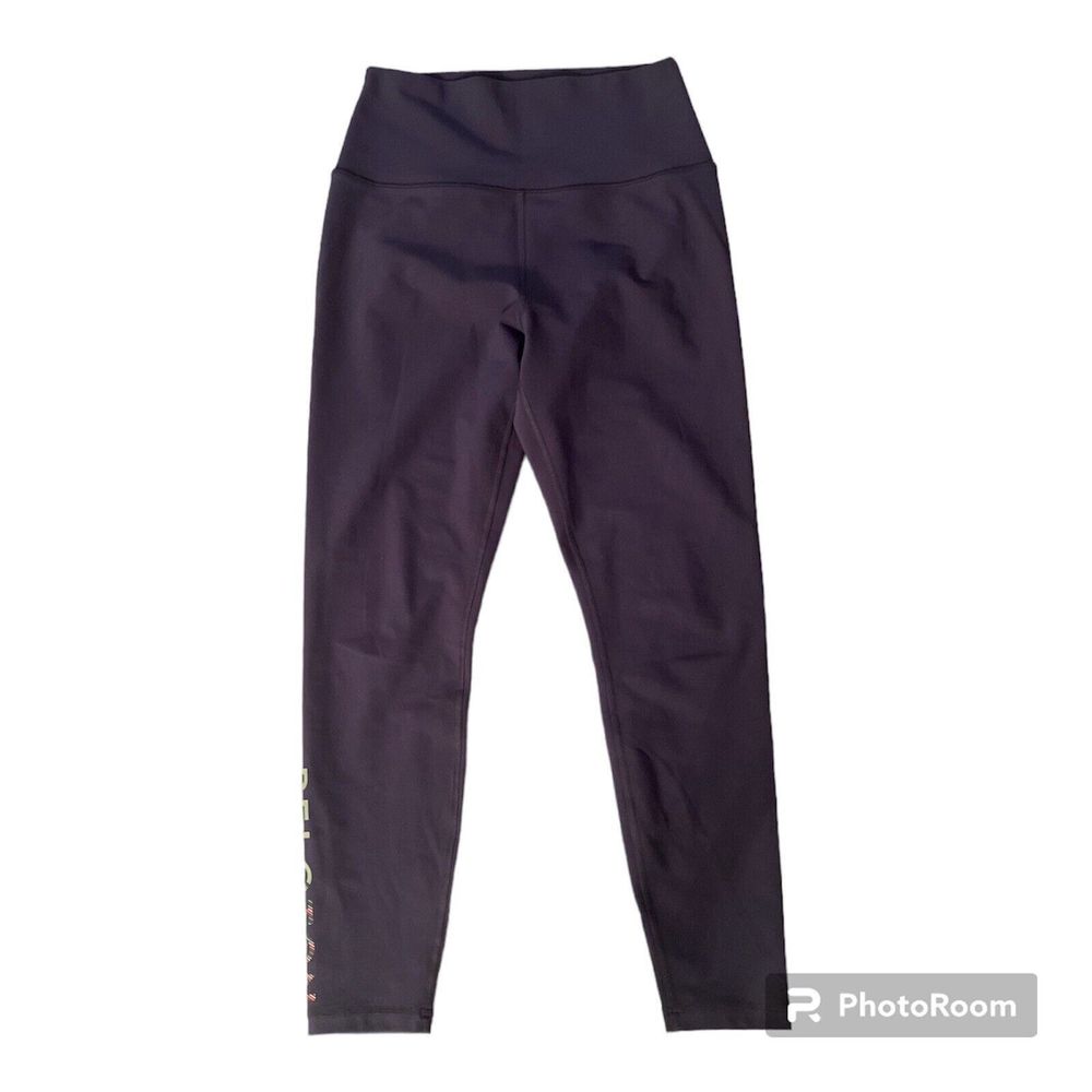 NEW Peloton Women's High Rise Athletic Work Out Crop Leggings Pants Blue Medium